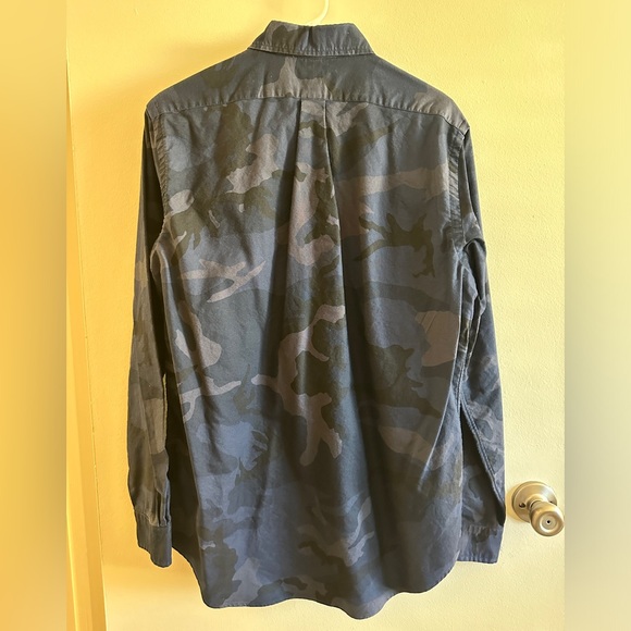 Ralph Lauren Men’s Oxford Shirt - Large - classic Fit - Blue Camouflage - Picture 5 of 5